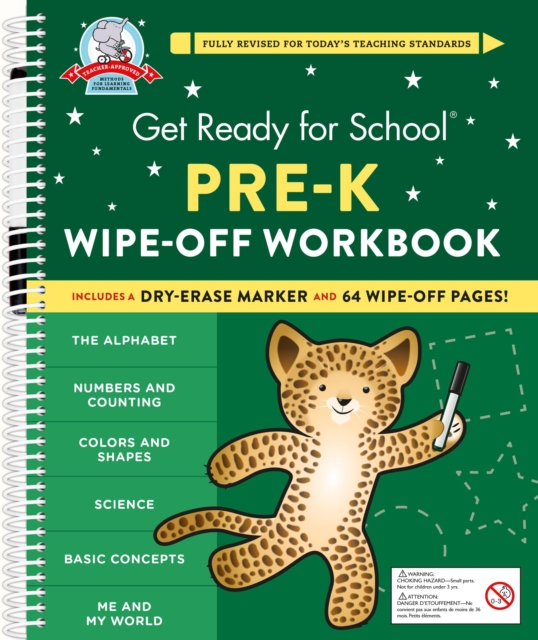 Get Ready for School: Pre-K Wipe-Off Workbook, Spiral bound Book