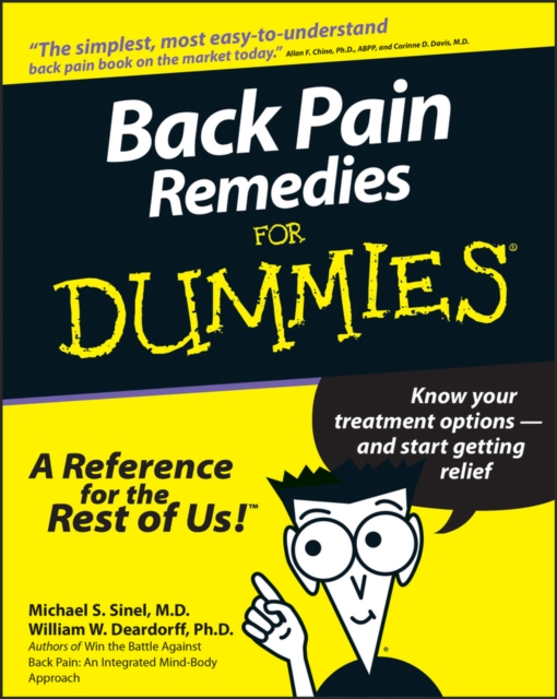 Back Pain Remedies For Dummies, Paperback / softback Book
