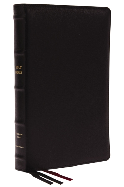 KJV, Thinline Bible, Large Print, Premium Goatskin Leather, Black, Premier Collection, Red Letter, Thumb Indexed, Comfort Print : Holy Bible, King James Version, Leather / fine binding Book KJV, Thinline Bible, Large Print, Premium Goatskin Leather, Black, Premier Collection, Red Letter, Thumb Indexed, Comfort Print : Holy Bible, King James Version, Leather / fine binding Book