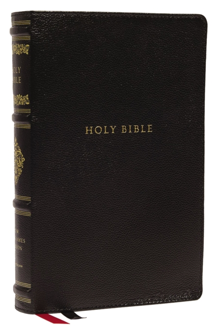 NKJV, Personal Size Reference Bible, Sovereign Collection, Genuine Leather, Black, Red Letter, Thumb Indexed, Comfort Print : Holy Bible, New King James Version, Leather / fine binding Book