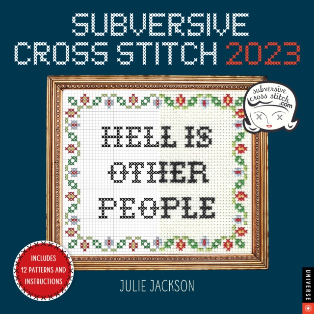 Subversive Cross Stitch 2023 Wall Calendar, Calendar Book Subversive Cross Stitch 2023 Wall Calendar, Calendar Book