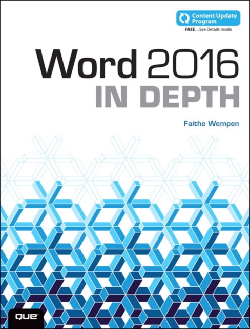 Word 2016 In Depth (includes Content Update Program), Paperback / softback Book