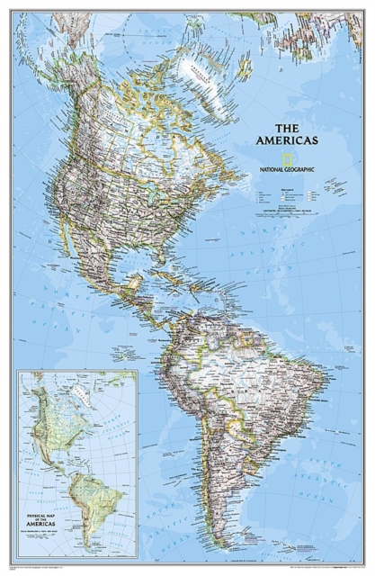 The Americas Classic, Tubed : Wall Maps Continents, Sheet map, rolled Book