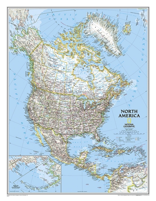North America Classic, Tubed : Wall Maps Continents, Sheet map, rolled Book