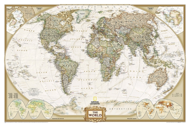 World Executive, Laminated : Wall Maps World, Sheet map Book