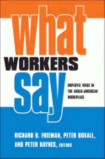 What Workers Say : Employee Voice in the Anglo-American Workplace, Hardback Book