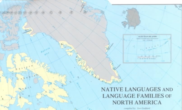 Native Languages and Language Families of North America, Sheet map, folded Book