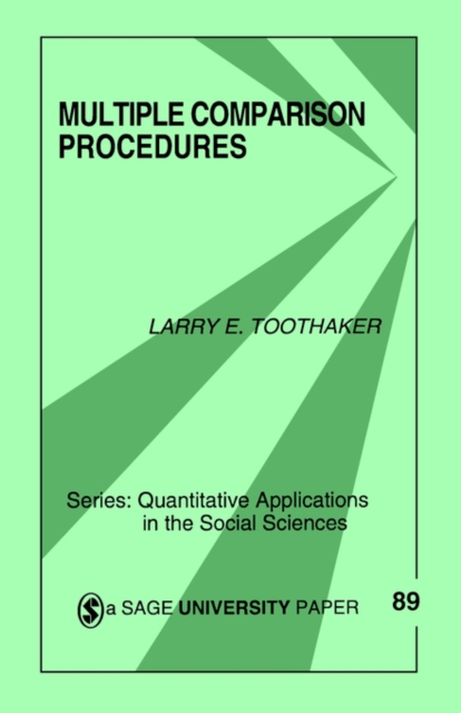 Multiple Comparison Procedures, Paperback / softback Book