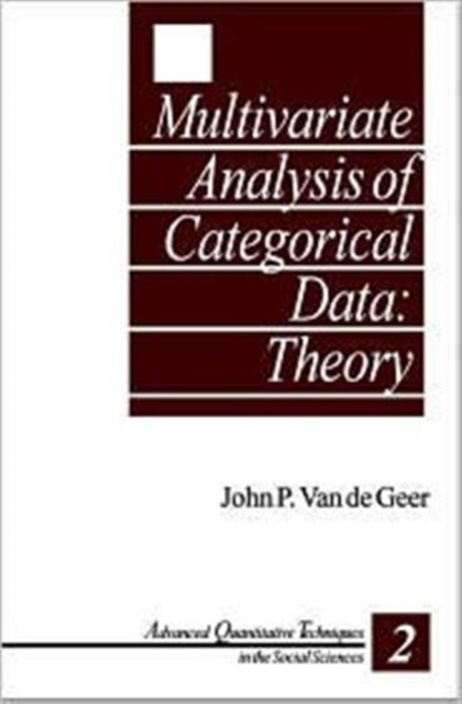 Multivariate Analysis of Categorical Data: Theory, Hardback Book