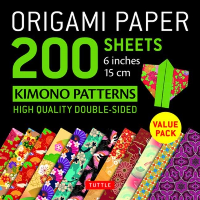 Origami Paper 200 sheets Kimono Patterns 6 (15 cm), Loose-leaf Book