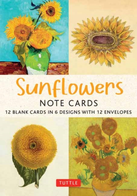 Sunflowers - 12 Blank Note Cards : 12 Blank Cards in 6 Designs with 12 Envelopes in a Keepsake Box, Miscellaneous print Book