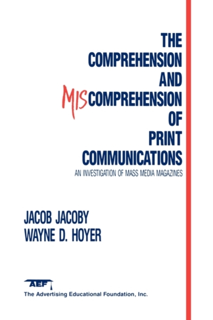 The Comprehension and Miscomprehension of Print Communication, Paperback / softback Book