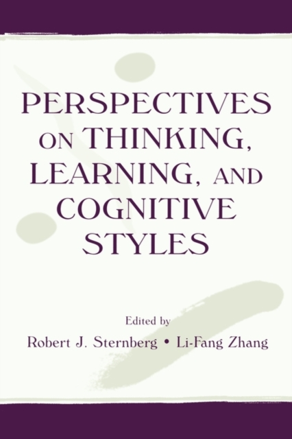 Perspectives on Thinking, Learning, and Cognitive Styles, Paperback / softback Book