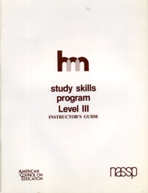 Level III: Teacher's Guide : hm Learning & Study Skills Program, Paperback / softback Book