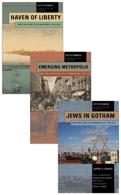 City of Promises : A History of the Jews of New York, 3-volume box set, Hardback Book