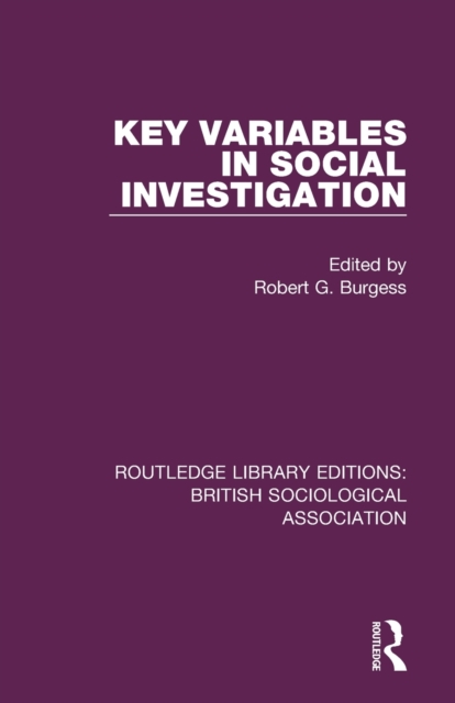 Key Variables in Social Investigation, Paperback / softback Book