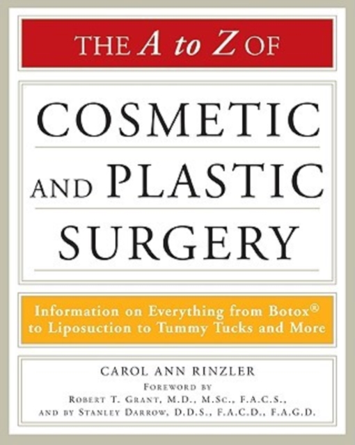 The A to Z of Cosmetic and Plastic Surgery, Paperback / softback Book