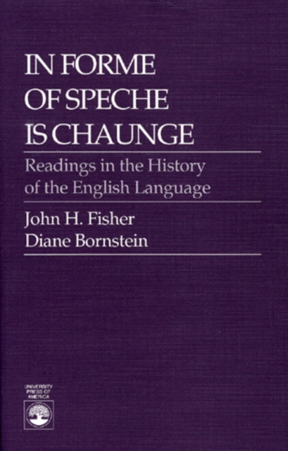 In Forme of Speche is Chaunge, Paperback / softback Book
