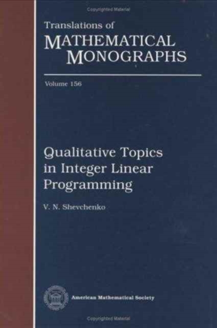Qualitative Topics in Integer Linear Programming, Hardback Book