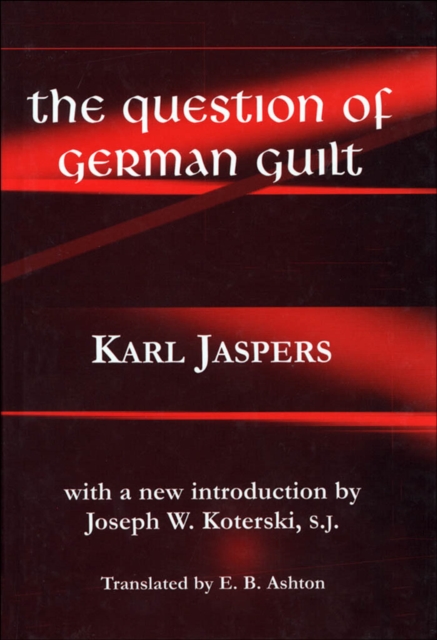 The Question of German Guilt, Paperback / softback Book