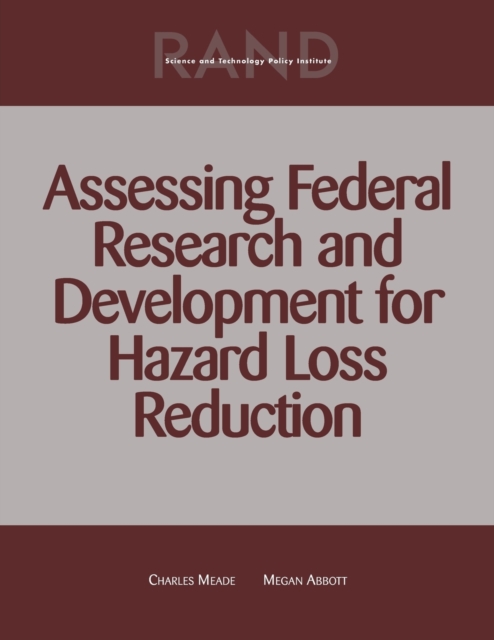 Assessing Federal Research and Development for Hazard Loss Reduction, Paperback / softback Book