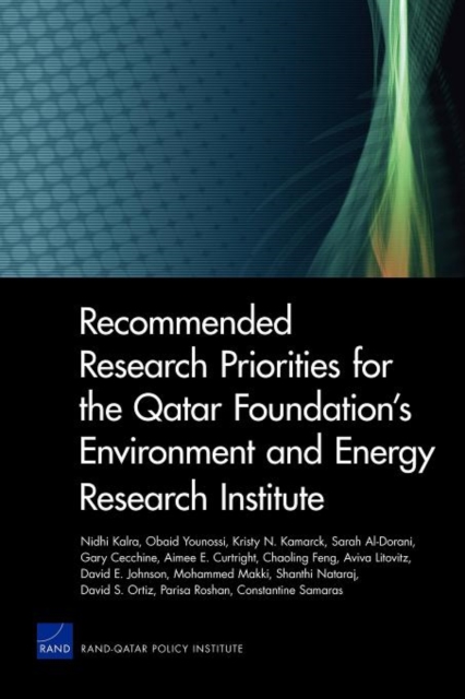 Recommended Research Priorities for the Qatar Foundation's Environment and Energy Research Institute, Paperback / softback Book