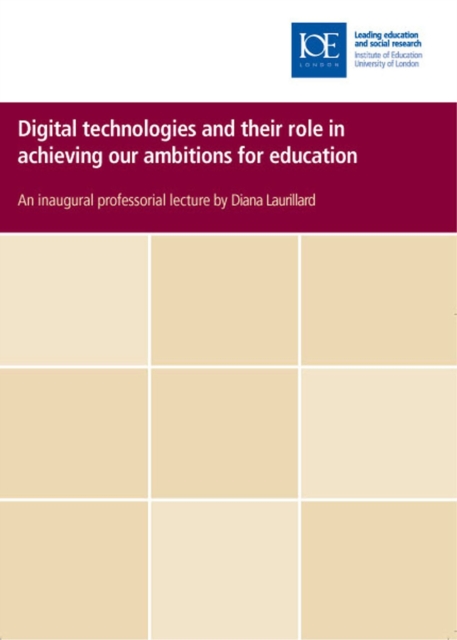Digital technologies and their role in achieving our ambitions for education, PDF eBook