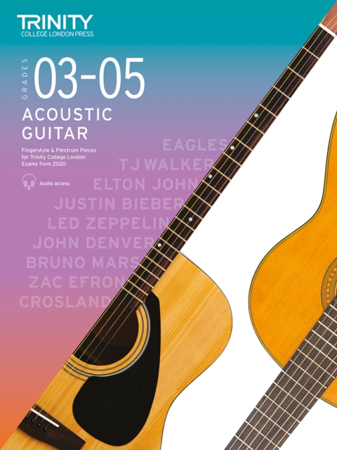 Trinity College London Acoustic Guitar Exam Pieces From 2020: Grades 3-5 : Fingerstyle & Plectrum Pieces for Trinity College London Exams 2020-2023, Sheet music Book
