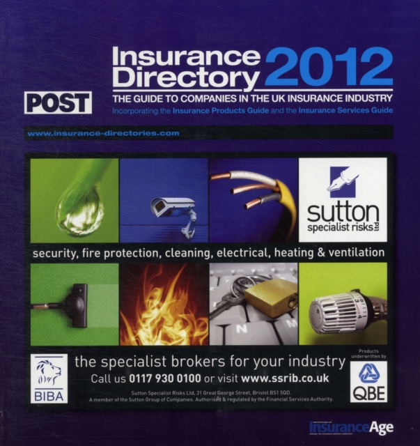 INSURANCE DIRECTORY 2012, Paperback Book