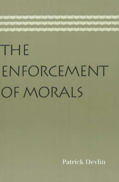 Enforcement of Morals, Paperback / softback Book