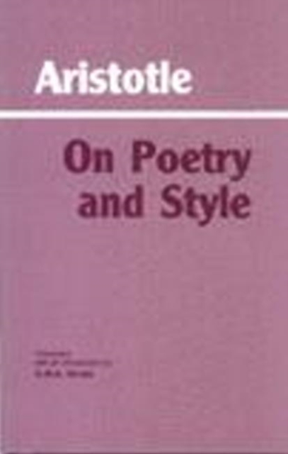 On Poetry and Style, Hardback Book