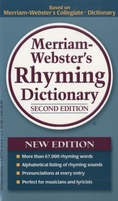 Merriam-Webster's Rhyming Dictionary, Paperback / softback Book