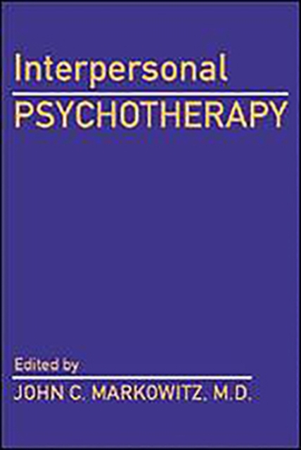 Interpersonal Psychotherapy, Paperback / softback Book