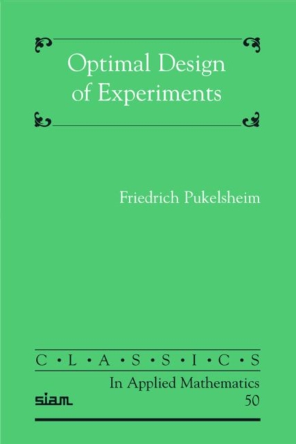 Optimal Design of Experiments, Paperback Book