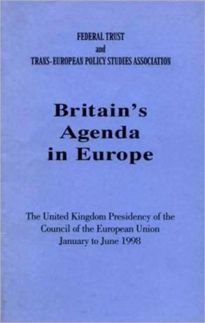 Britain's Agenda in Europe, Paperback / softback Book