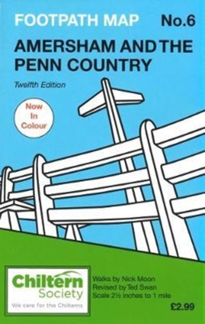 Chiltern Society Footpath Map No. 6 - Amersham and the Penn Country, Paperback / softback Book