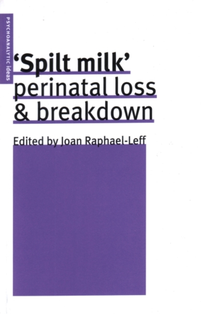 Spilt Milk : Perinatal Loss and Breakdown, Paperback / softback Book