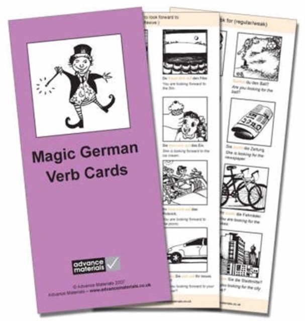 Magic German Verb Cards Flashcards (8) : Speak German More Fluently!, Cards Book
