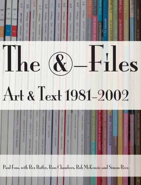The &-Files : Art & Text 1981-2002, Paperback / softback Book