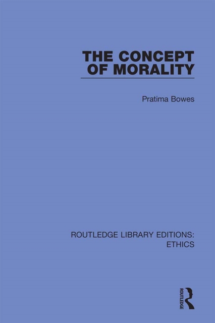 The Concept of Morality, PDF eBook