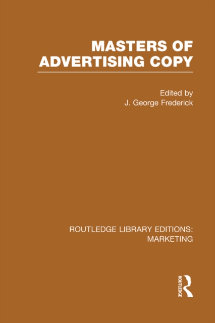 Masters of Advertising Copy (RLE Marketing), PDF eBook