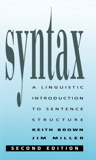 Syntax : A Linguistic Introduction to Sentence Structure, PDF eBook
