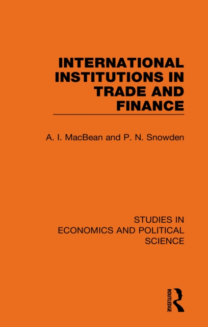 International Institutions in Trade and Finance, EPUB eBook