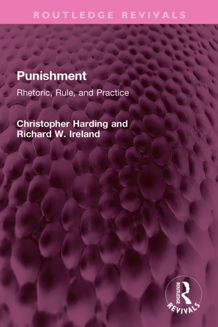 Punishment : Rhetoric, Rule, and Practice, PDF eBook