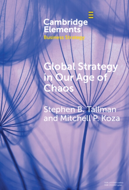 Global Strategy in Our Age of Chaos : How Will the Multinational Firm Survive?, Hardback Book