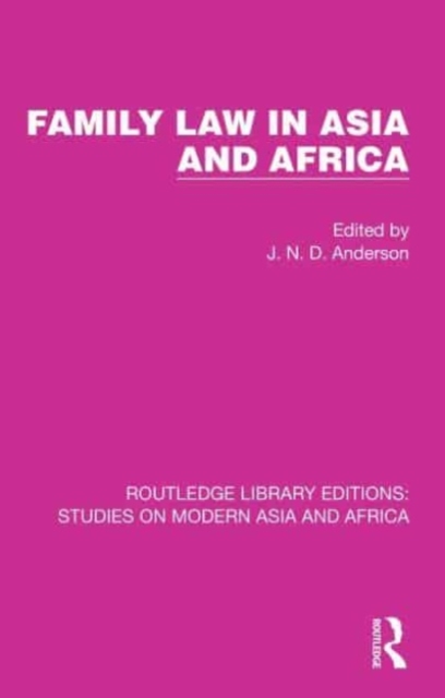 Family Law in Asia and Africa, Paperback / softback Book