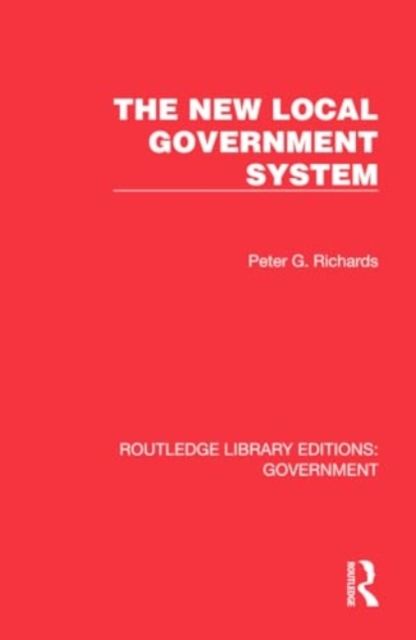 The New Local Government System, Hardback Book