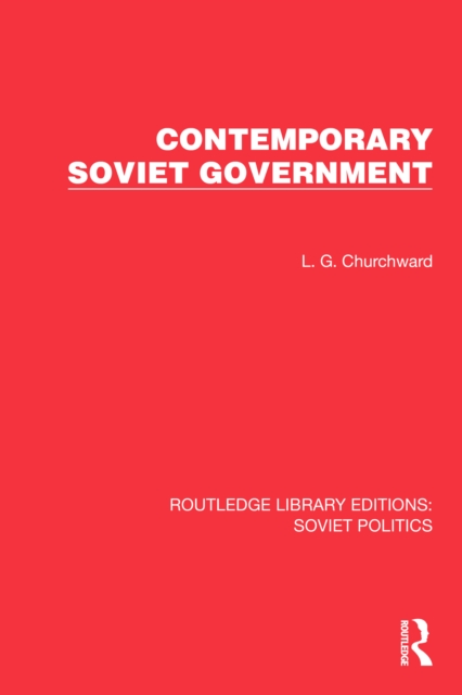 Contemporary Soviet Government, EPUB eBook