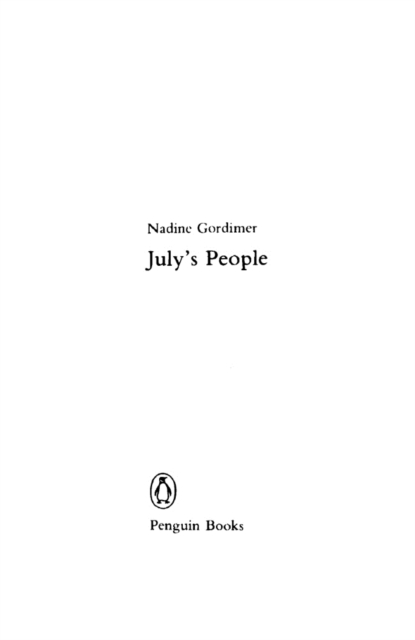July's People, EPUB eBook