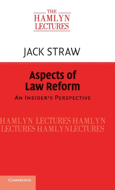 Aspects of Law Reform : An Insider's Perspective, Hardback Book